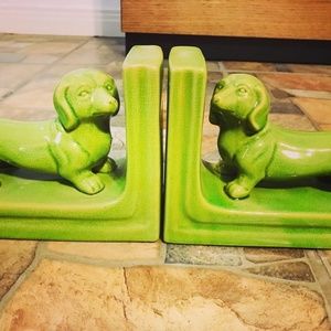Green Doggie Book Holder